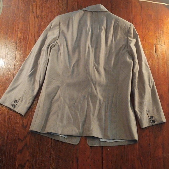 Perry Ellis Grey Wool Blend Blazer Sz 10 - Picture 6 of 7